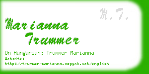 marianna trummer business card